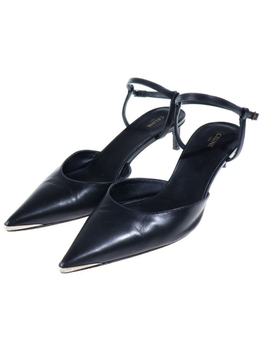 Celine Strap Heels Pumps Black